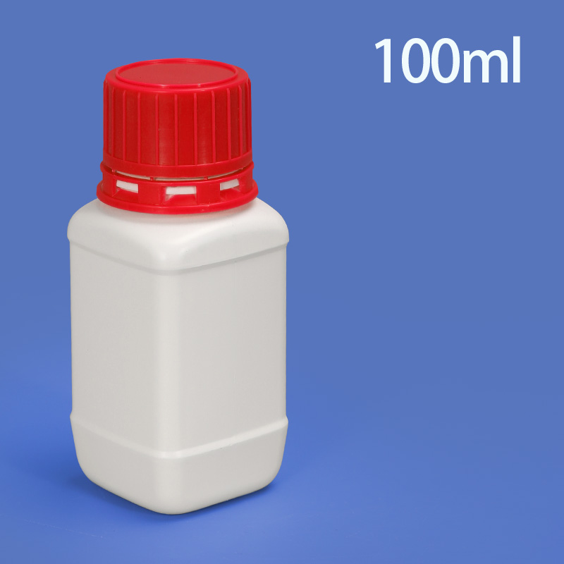100ml试剂方瓶-红盖