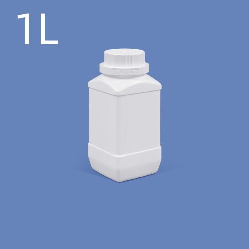 1L 大口方瓶 带内盖