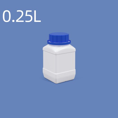 250ml 大口方瓶 带内盖