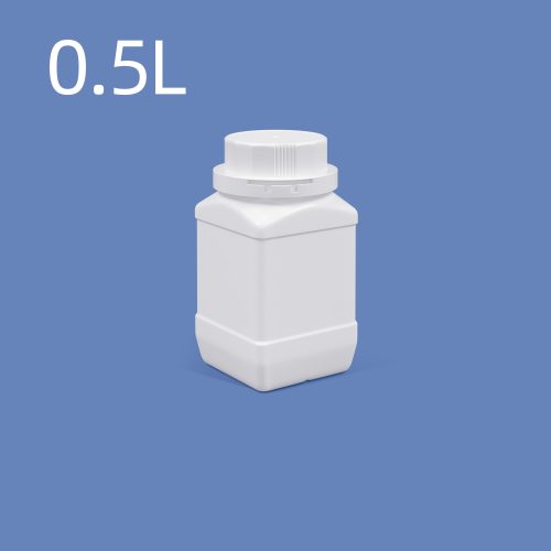 500ml 大口方瓶 带内盖